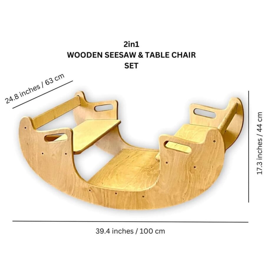 Montessori Seesaw Table & Chair Set