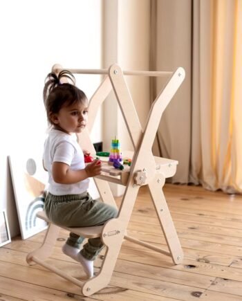 Montessori tower with table