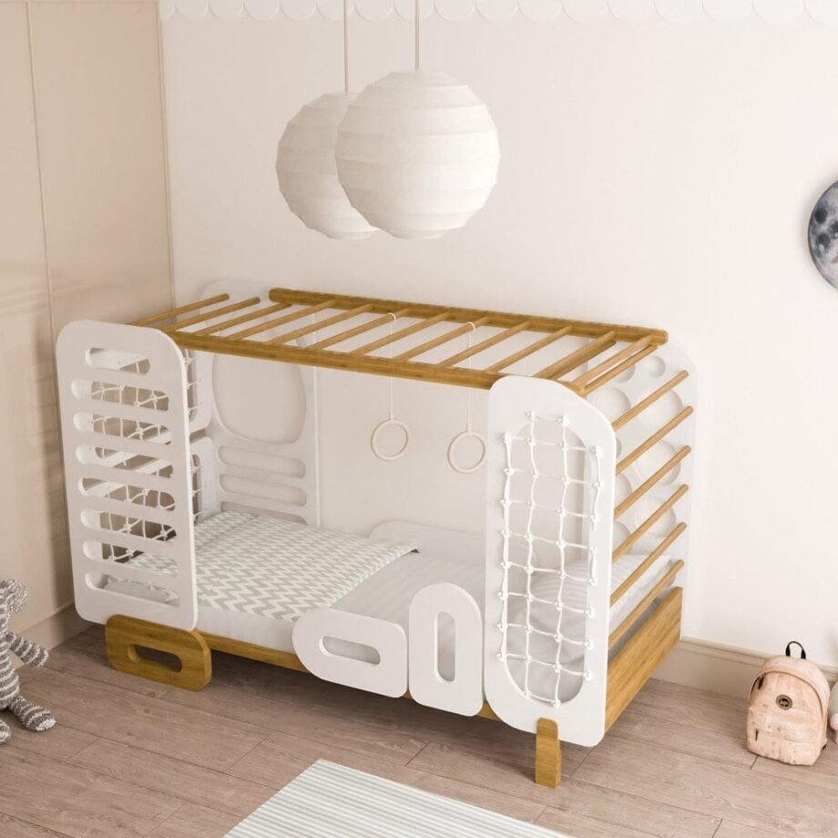 montessori kids bed and gym
