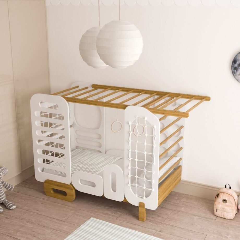 montessori kids bed and gym