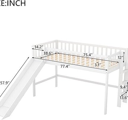 Stylish and Fun Kid’s Bed with Slide