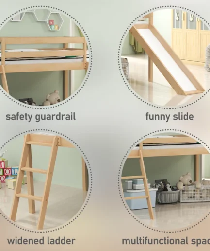 Wood Sturdy Loft Bed