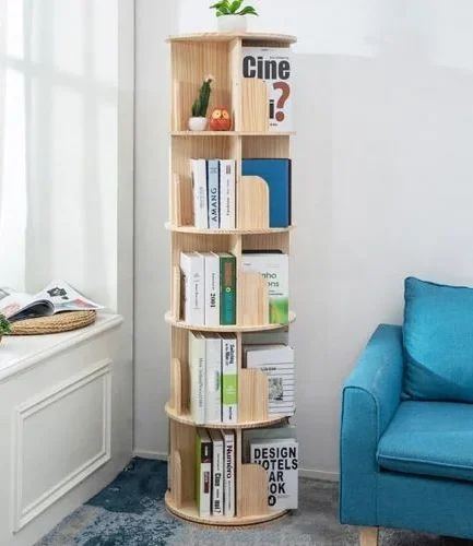 Rotating Multi-Tier Bookshelf