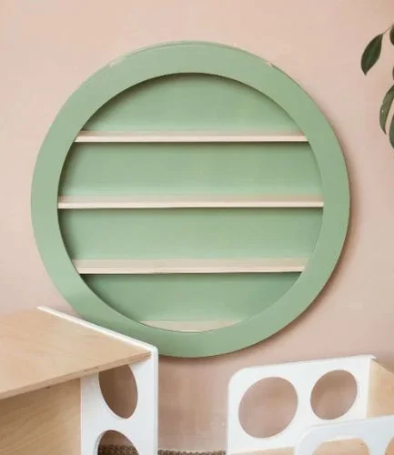 Wall-Mounted Circular Shelf