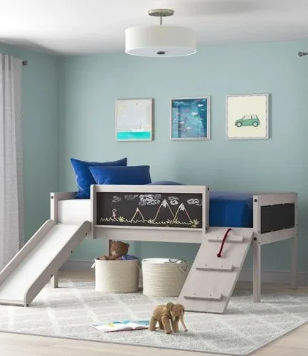 Twin Platform Loft Bed for Kids