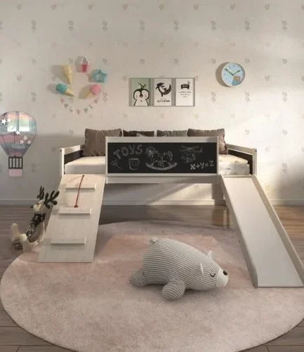 Twin Platform Loft Bed for Kids