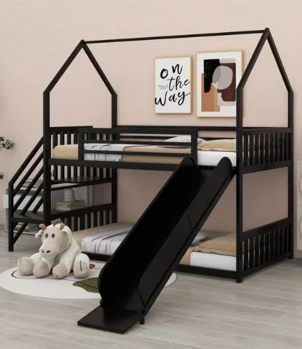 Kids Twin Bunk Bed