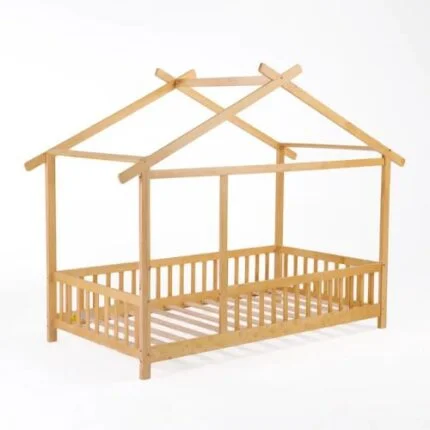 Wood Canopy Kids Bed