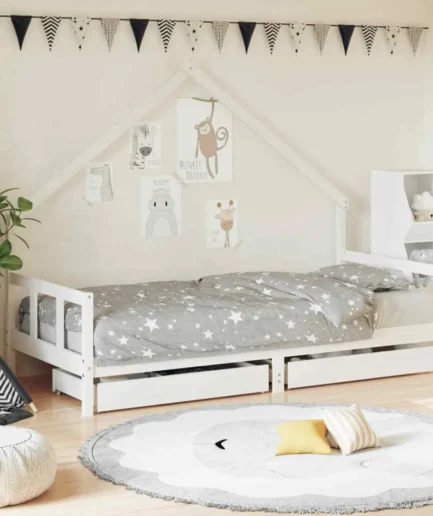Kids Bed Frame With Drawers